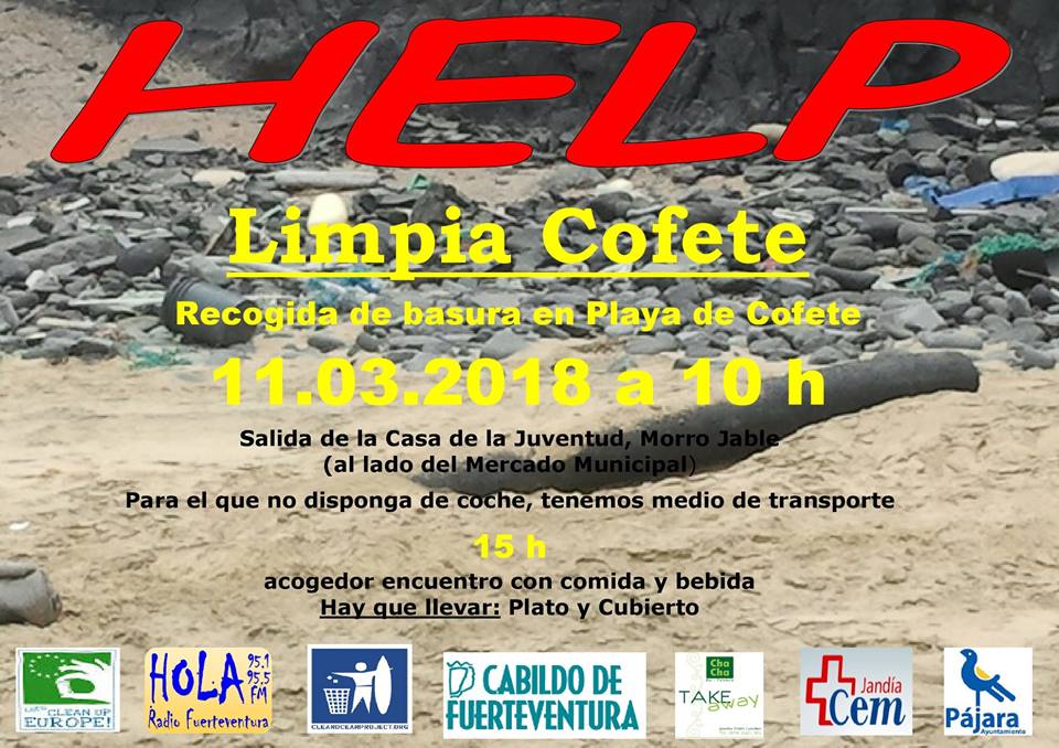 Voluntarios y colectivos ciudadanos participarán el 11 de marzo en la actividad ‘Limpia Cofete’