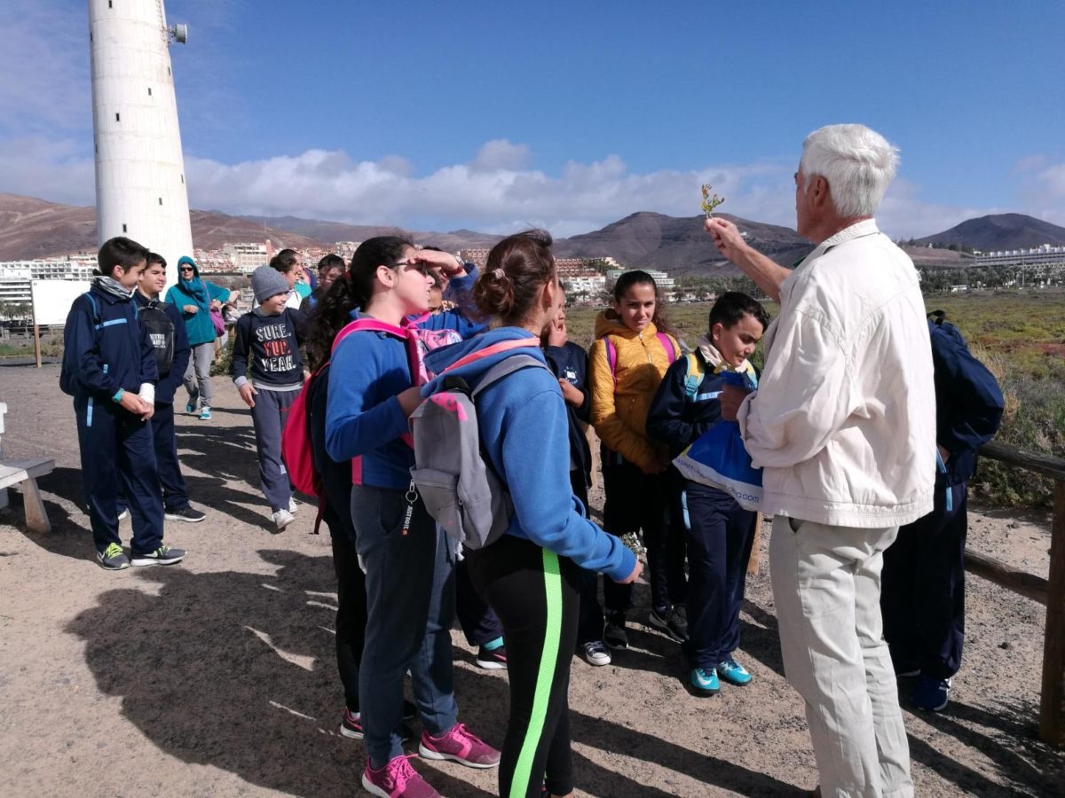 Los escolares del municipio de Pájara continúan visitando el Saladar de Jandía con motivo del Día de los Humedales