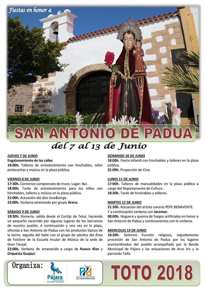 Comienzan las Fiestas en Honor a San Antonio de Padua en Toto