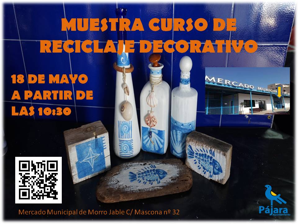 Muestra de Reciclaje Decorativo en el Mercado Municipal de Morro Jable mañana sábado a partir de las 10.30 horas