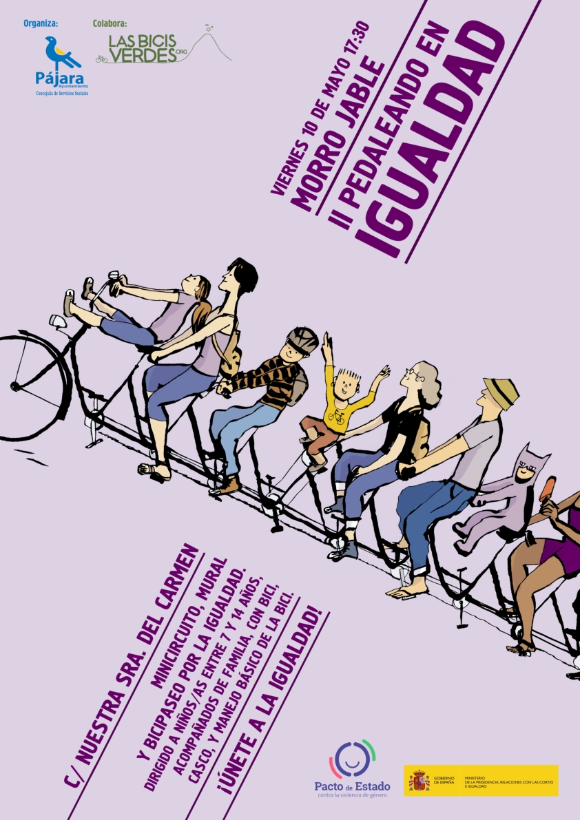Pájara conciencia sobre la igualdad entre mujeres y hombres con su marcha en bicicleta “Pedaleando en Igualdad”