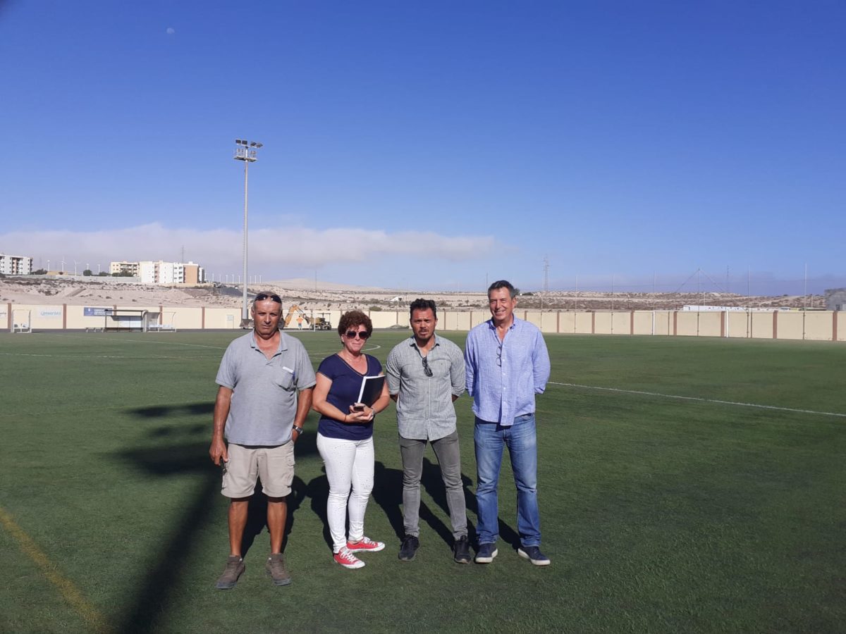 El Ayuntamiento de Pájara inicia las obras de la pista de atletismo de Costa Calma