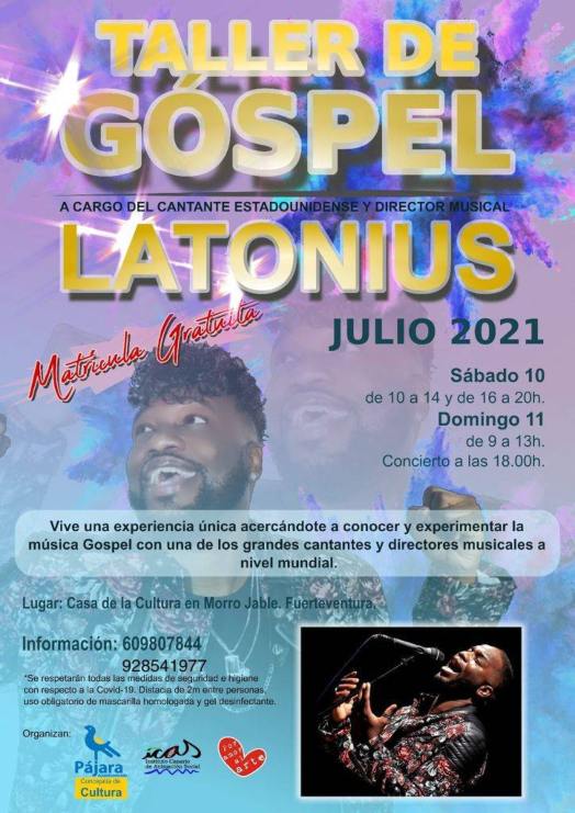 Pájara organiza el taller de Gospel del cantante Latonius