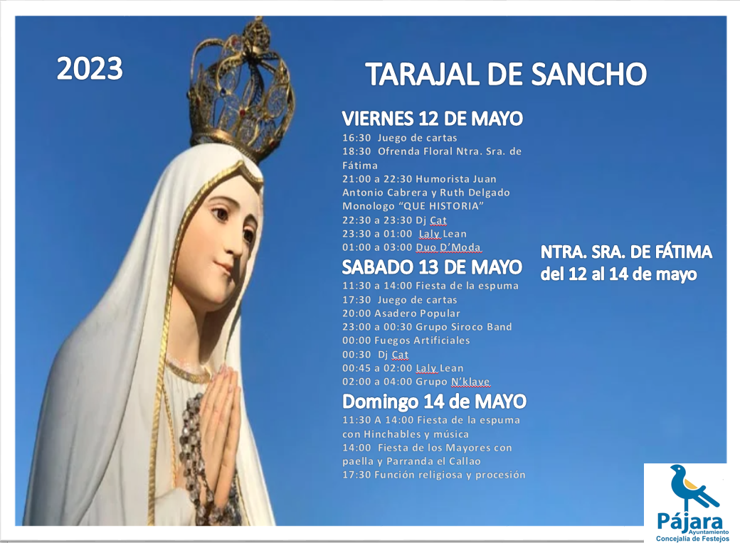 Tarajal de Sancho se prepara para celebrar las Fiestas de Nuestra Señora de Fátima 2023