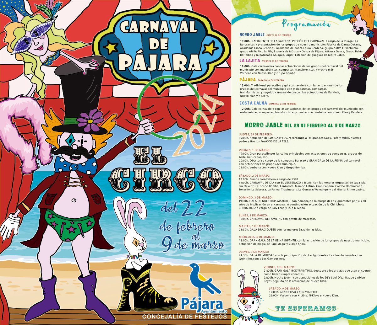 El Ayuntamiento de Pájara da comienzo a su Carnaval 2024 en todo el municipio