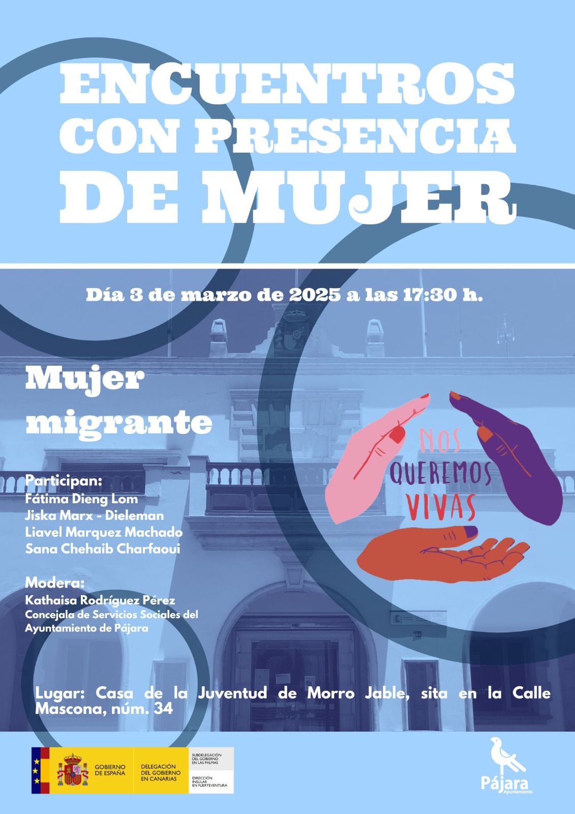 El Ayuntamiento de Pájara organiza la charla ‘Encuentros con presencia de Mujer’