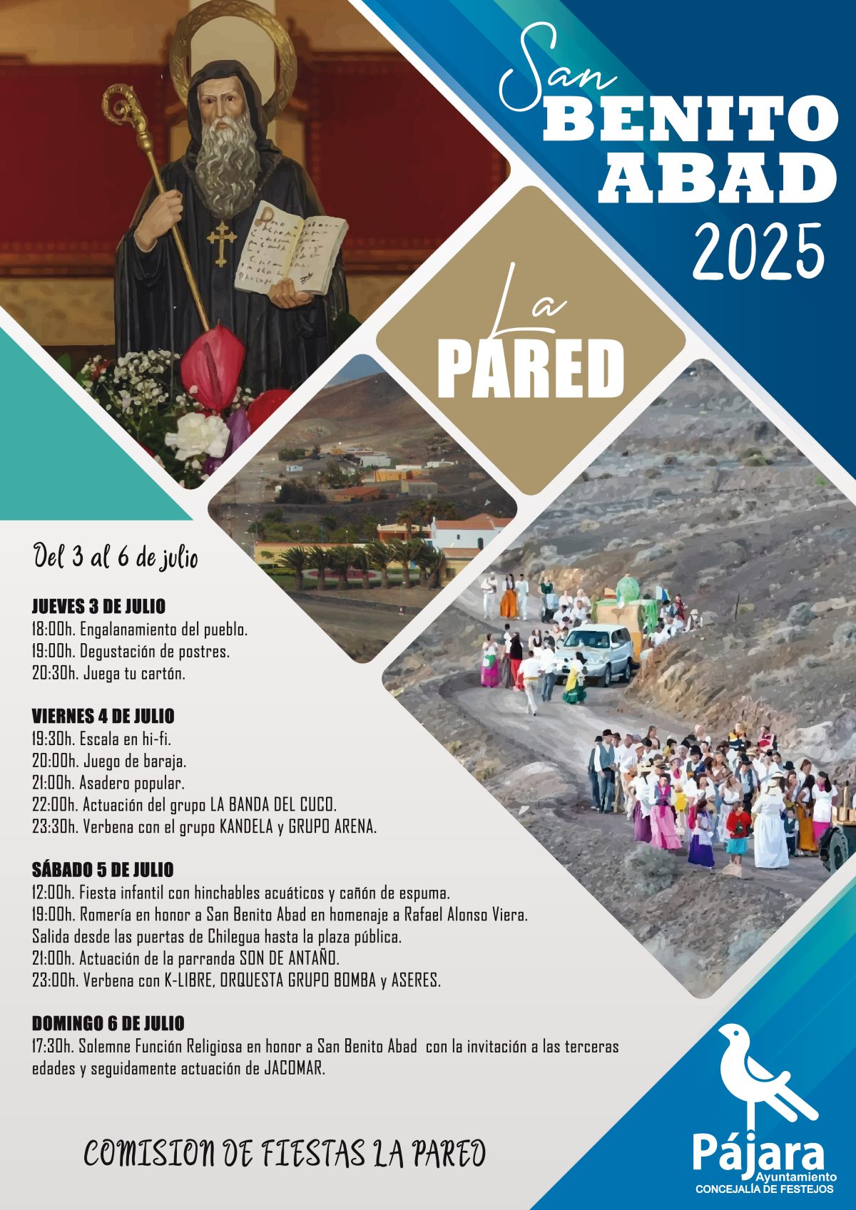 El Ayuntamiento de Pájara presenta las fiestas en honor a San Benito Abad en La Pared 