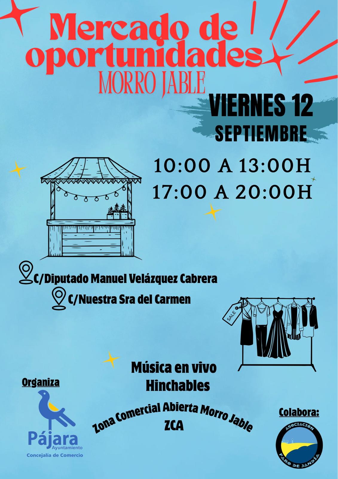 El Ayuntamiento de Pájara celebra el Mercado de Comercio Local y Oportunidades en Morro Jable