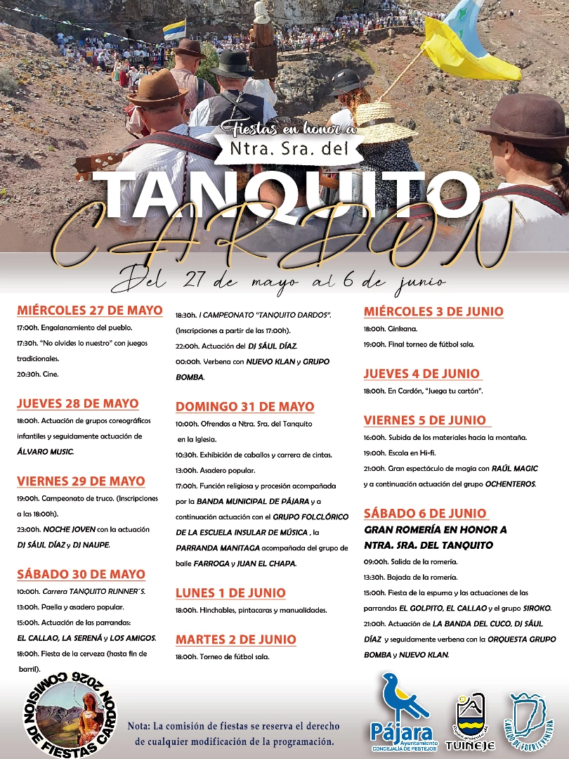 El Cardón celebra las fiestas en honor a Nuestra Señora del Tanquito