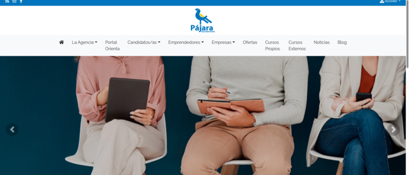 Captura portal empleo pajara