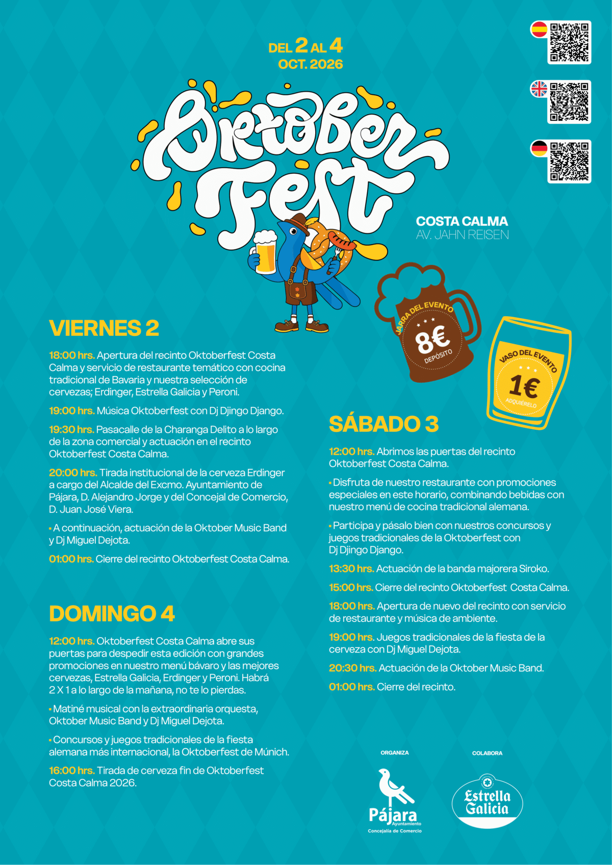 Costa Calma se prepara para acoger una nueva edición del Oktoberfest del 2 al 4 de octubre