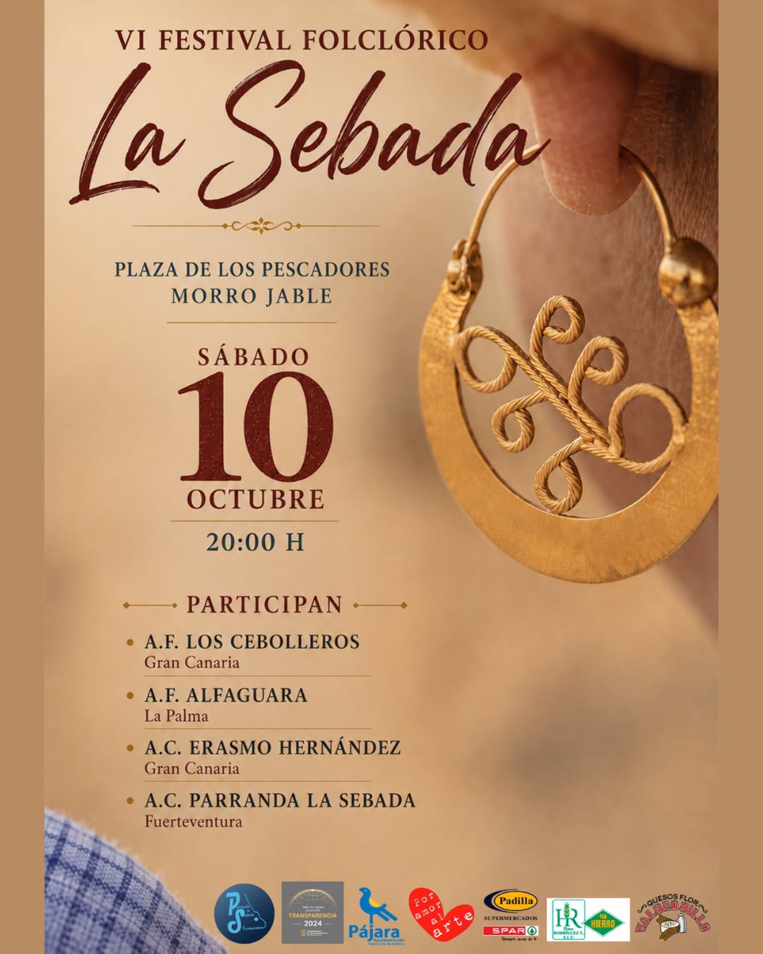La plaza de Los Pescadores acoge la VI edición del Festival Folclórico La Sebada